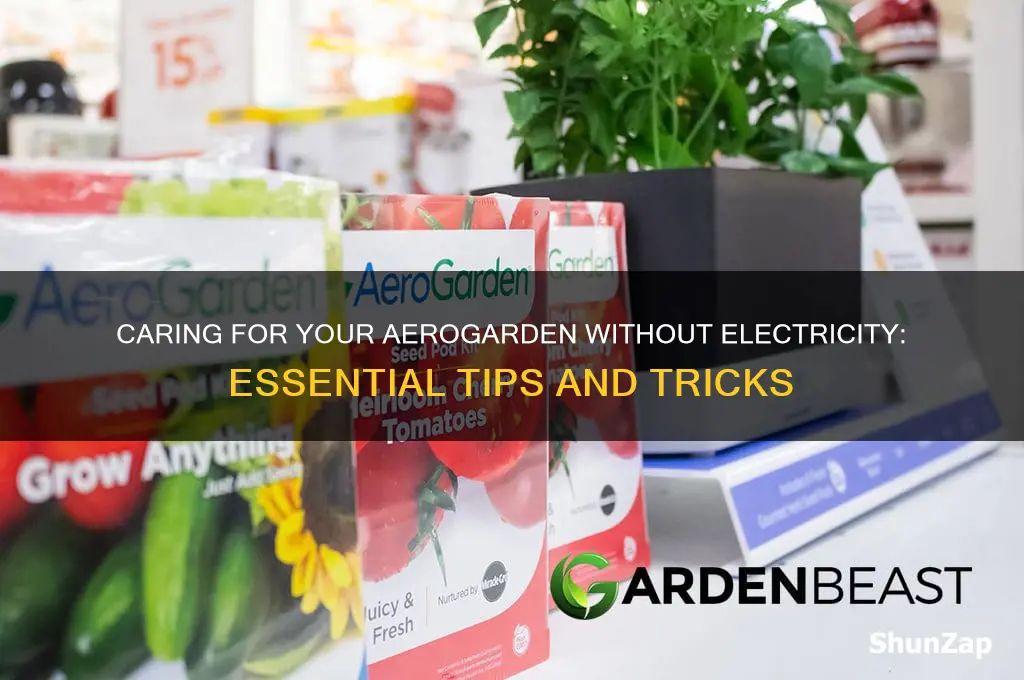 how to care for aerogarden with no electricity