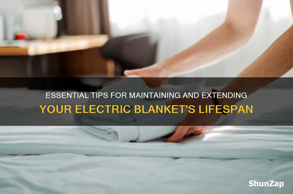 how to care for an electric blanket