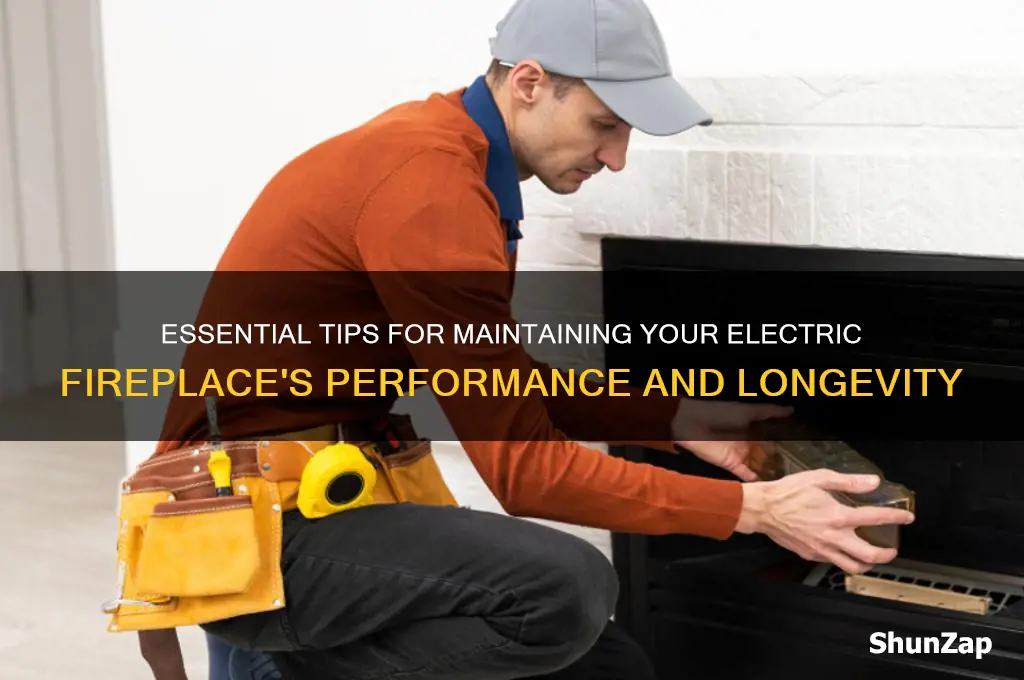how to care for an electric fireplace