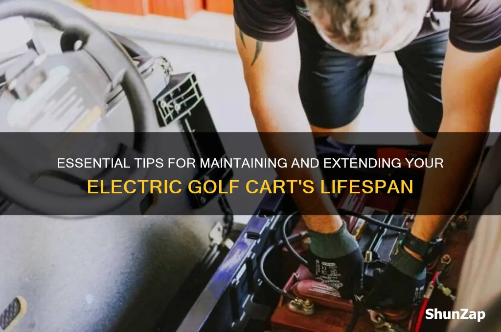 how to care for an electric golf cart