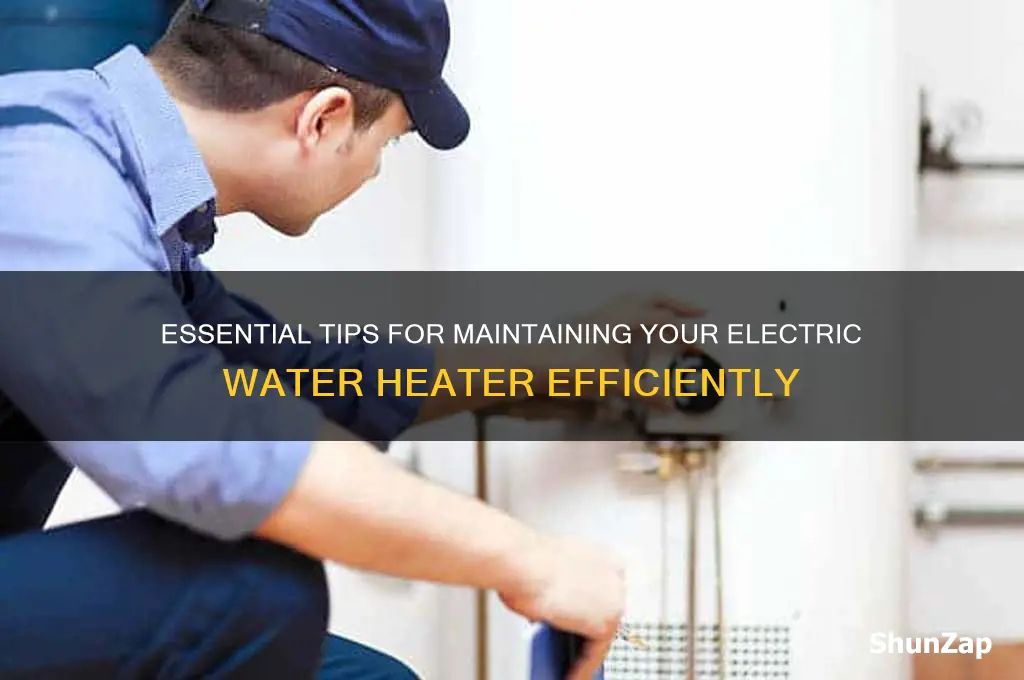 how to care for an electric water heter