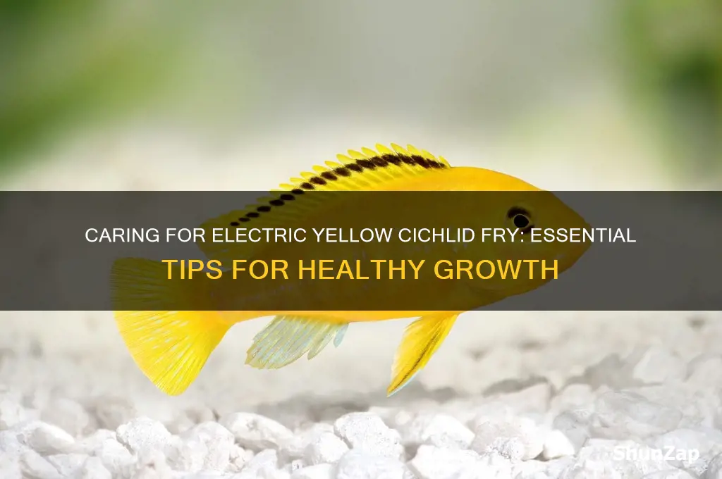 how to care for electric yellow cichlid fry
