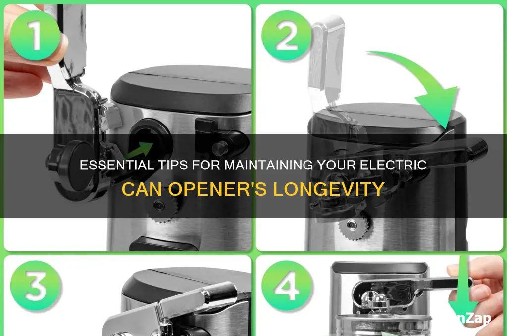 how to care for your electric can opener
