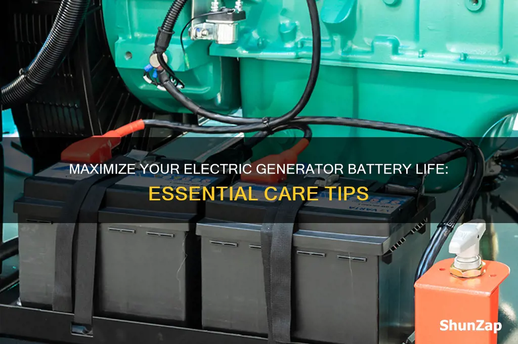 how to care for your electric generator battery life