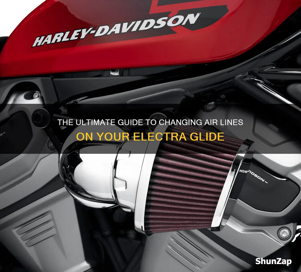 how to change air lines electra glide