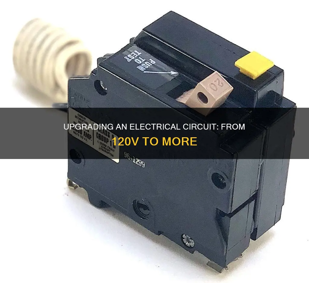 how to change an 120v electrical circuit