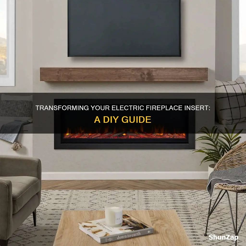 how to change an electric fireplace insert
