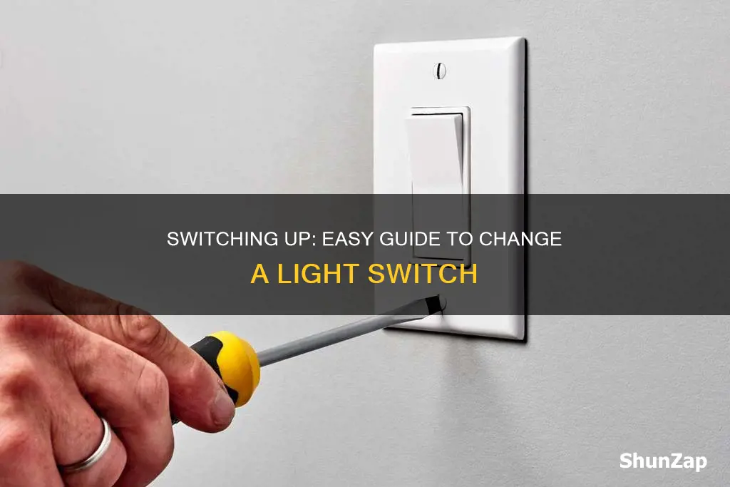 how to change an electrical light switch