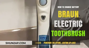 Braun Electric Toothbrush: Changing the Battery