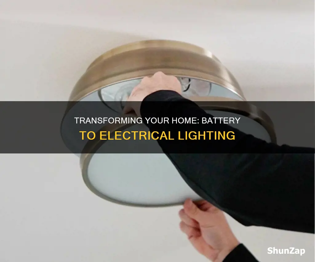how to change battery light to electrical
