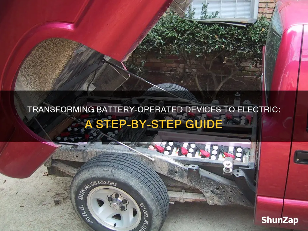 how to change battery operated to electric