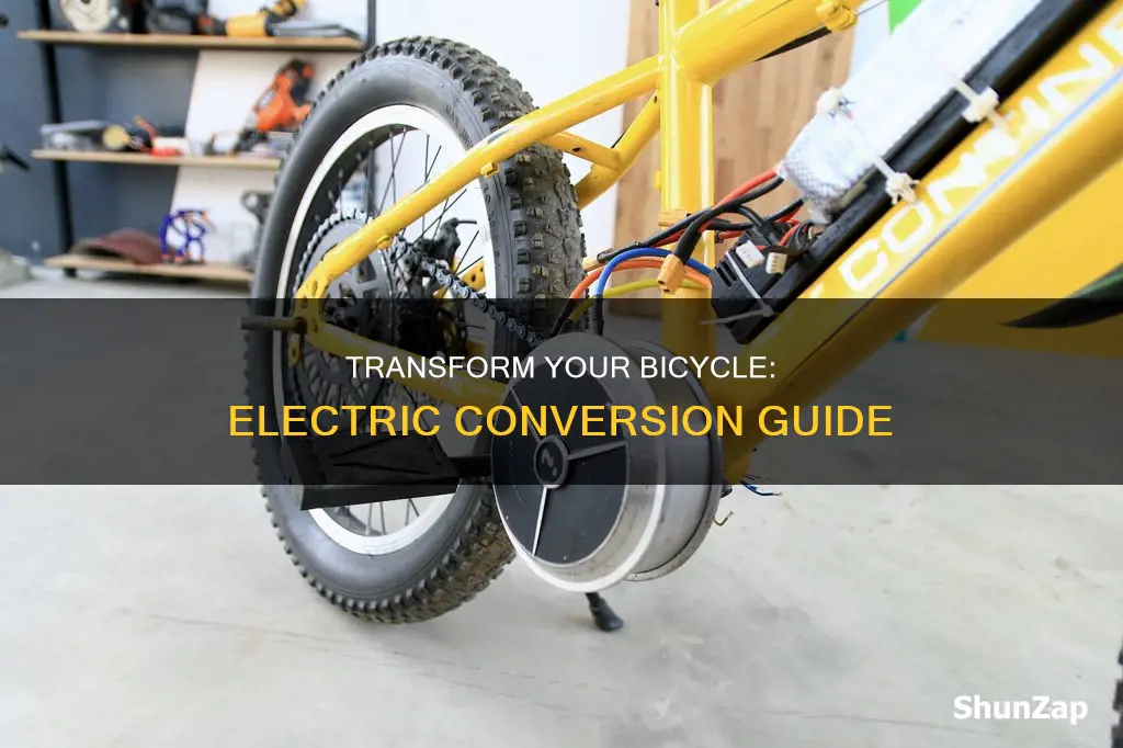how to change bicycle to electric bicycle