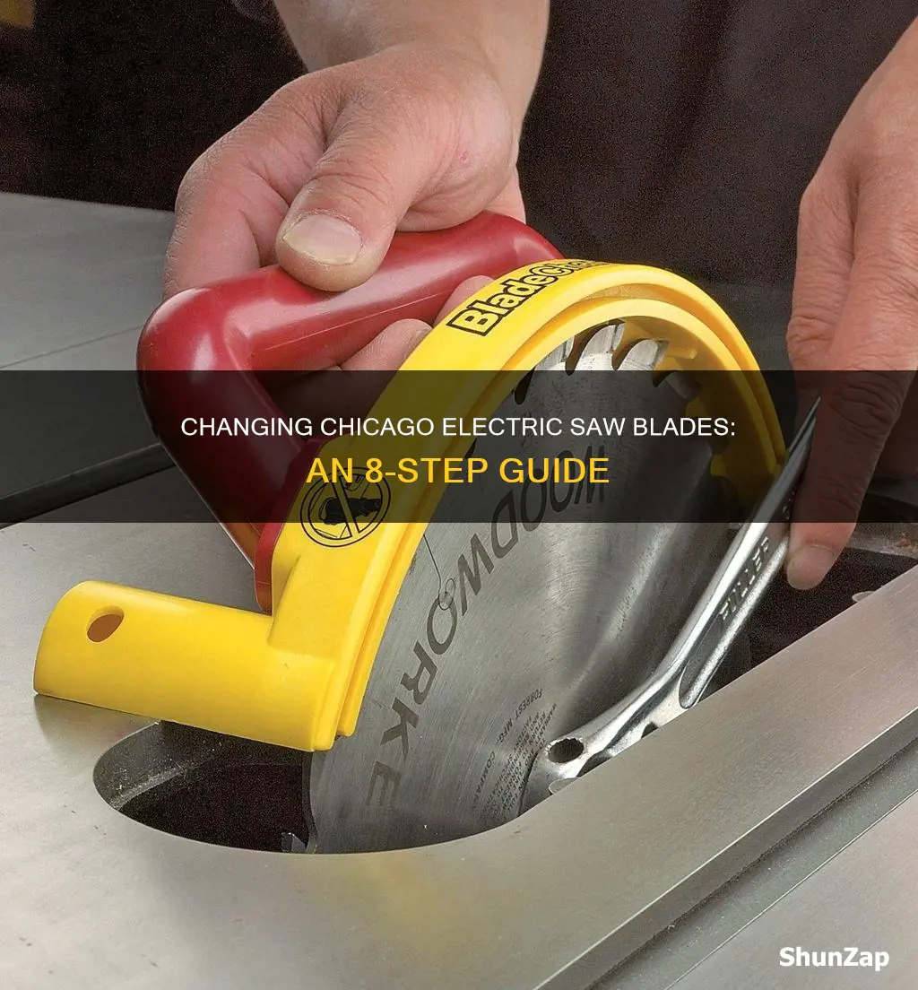 how to change bladechicago electric saw r