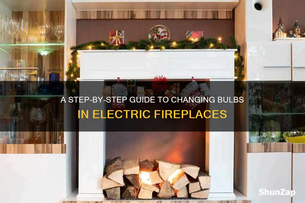 how to change bulb in electric fireplace