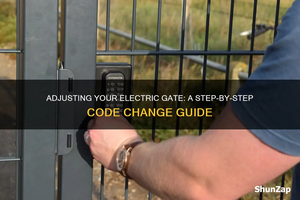 how to change code on electric gate