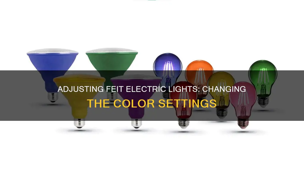 how to change color on feit electric