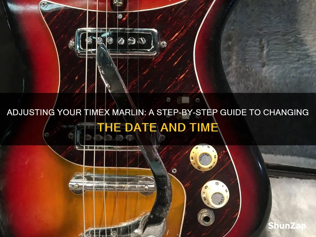 how to change date timex marlin electric