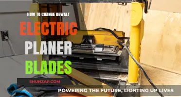 Dewalt Electric Planer Blade Replacement Guide