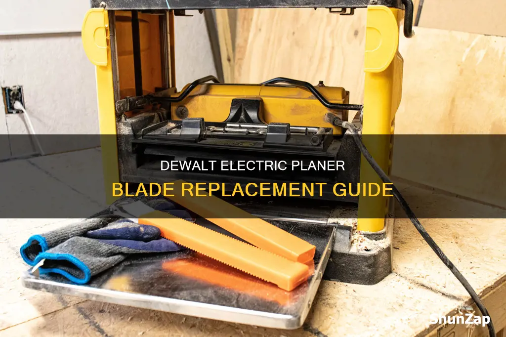 how to change dewalt electric planer blades