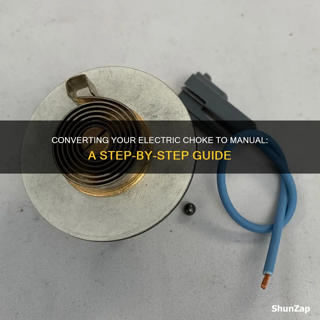 how to change electric choke to manual