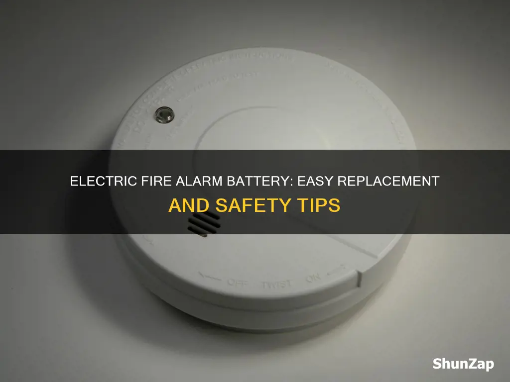 how to change electric fire alarm battery