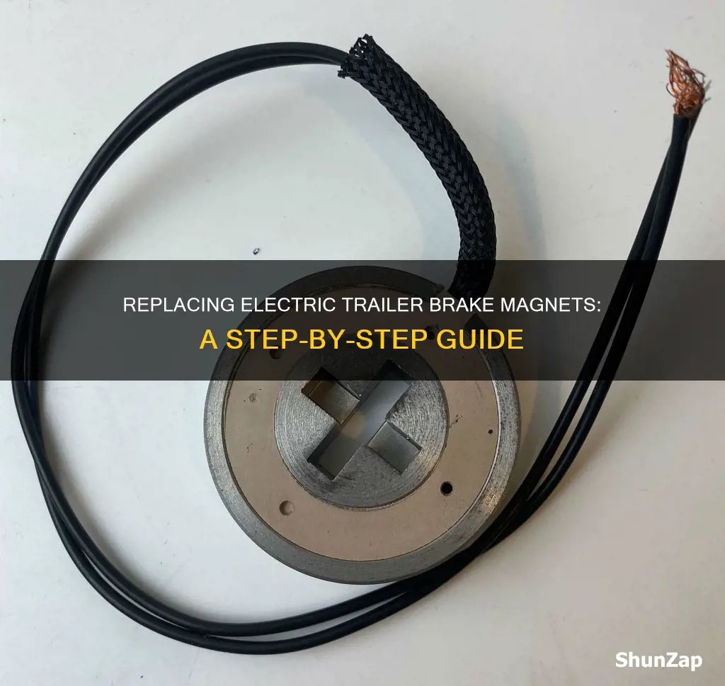how to change electric trailer brake magnets
