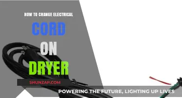Electrical Cord Replacement: A Step-by-Step Guide for Your Dryer