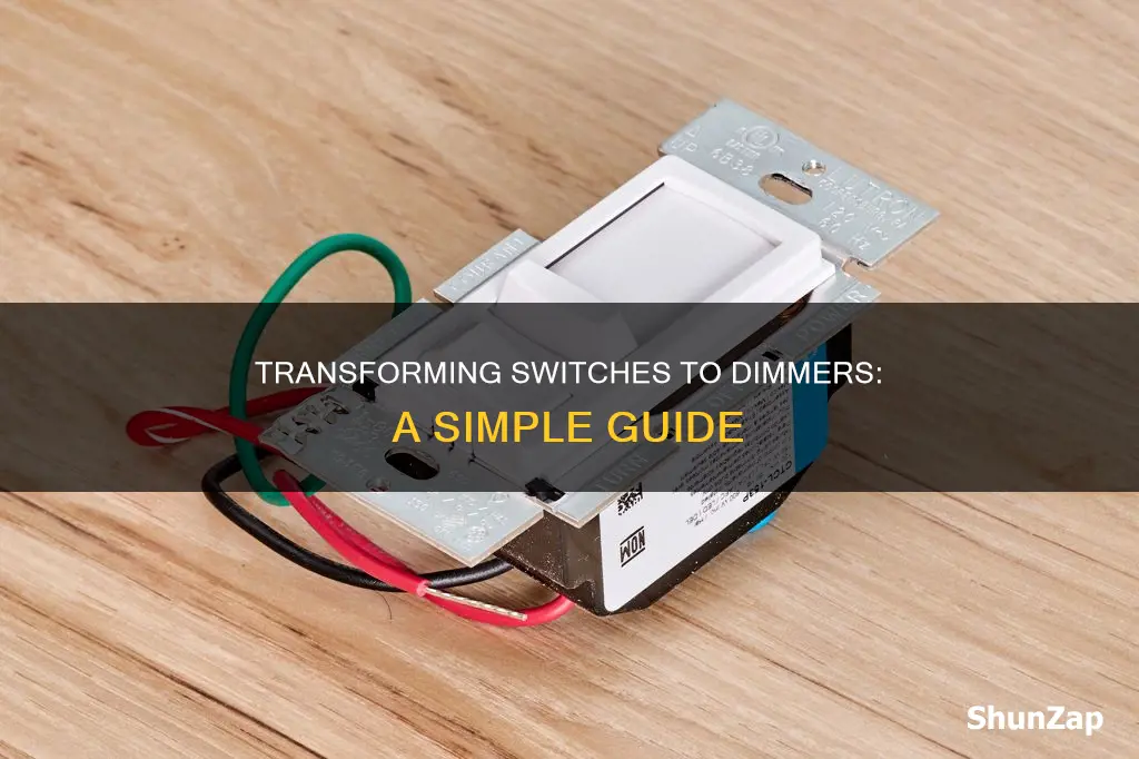 how to change electrical switch to dimmer