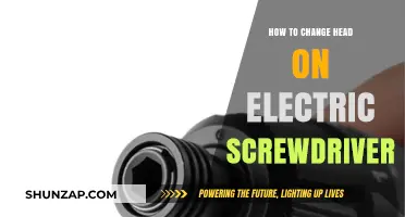Electric Screwdriver Maintenance: Replacing the Head