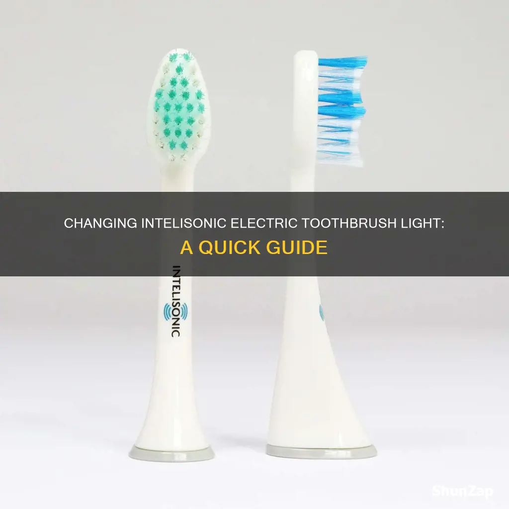 how to change intelisonic electric toothbrush light
