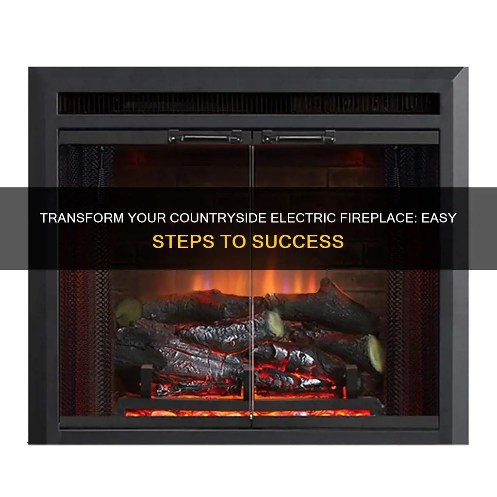 how to change light countryside electric fireplace