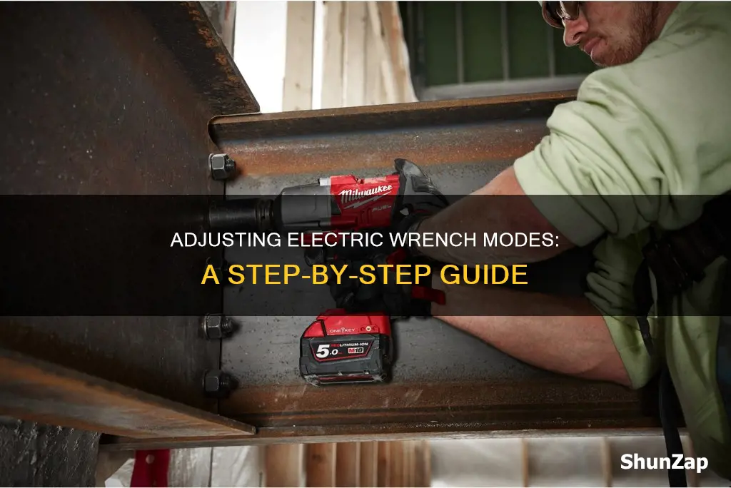 how to change mode of electric wrench