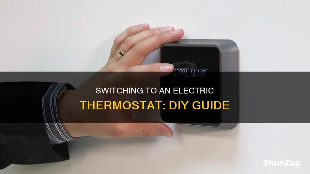 how to change my thermostat to electric