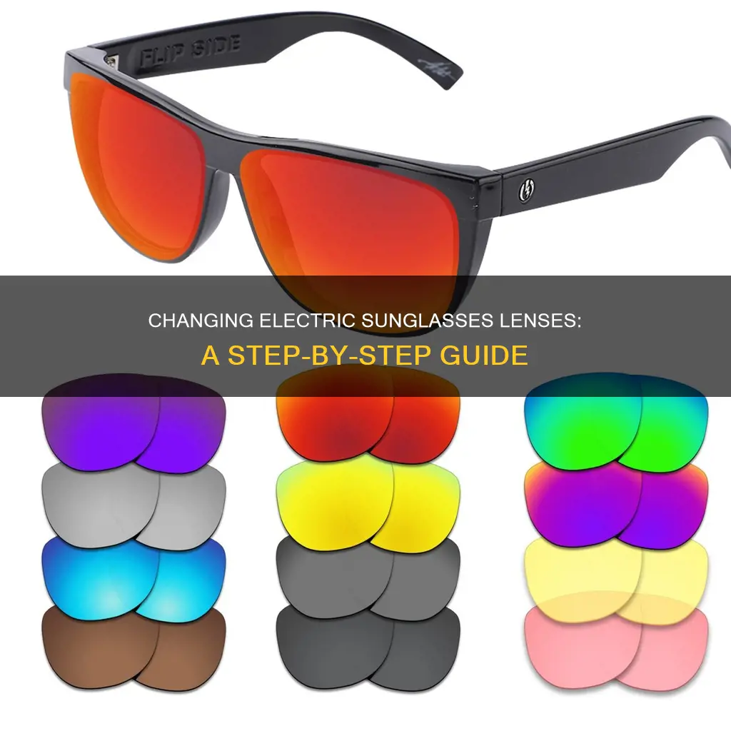 how to change out electric sunglasses lenses