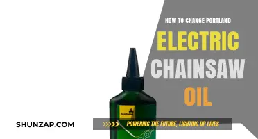 Changing Chainsaw Oil: A Guide for Portland Electric Models