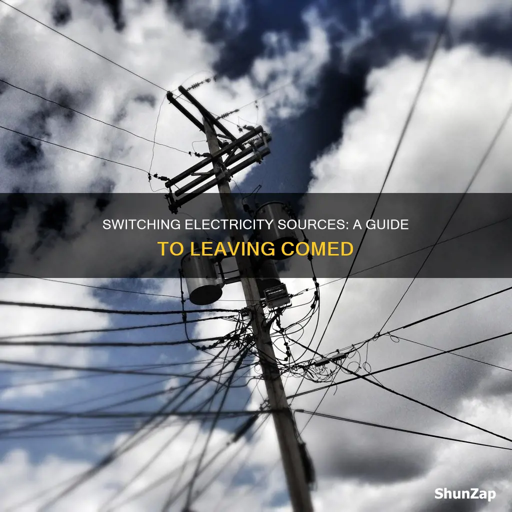 how to change soiurce of electricity comed