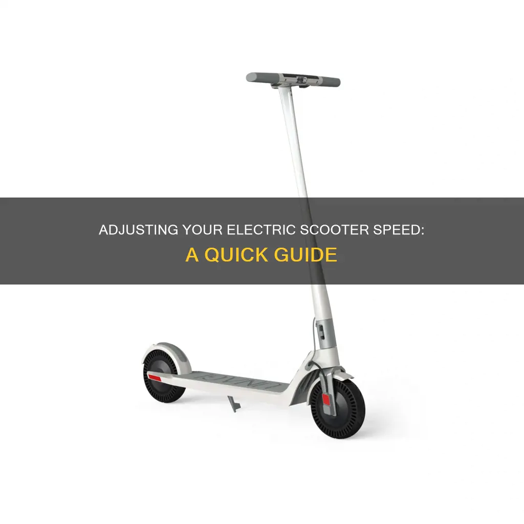 how to change speed on electric scooter