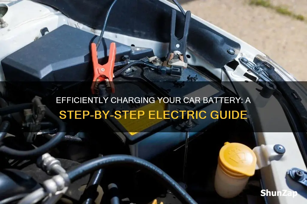 how to charge a car battery using electricity