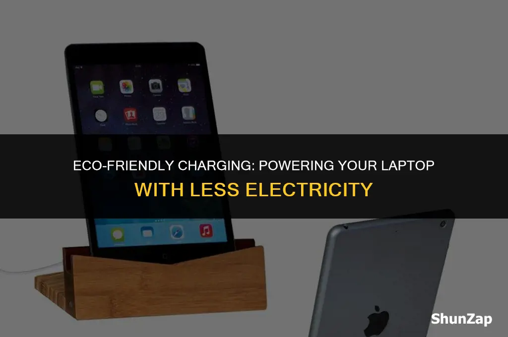 how to charge a laptop by using less electricity