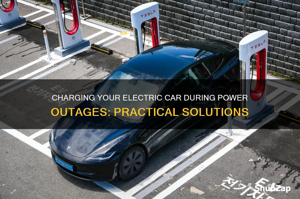 how to charge an electric car during a power outage
