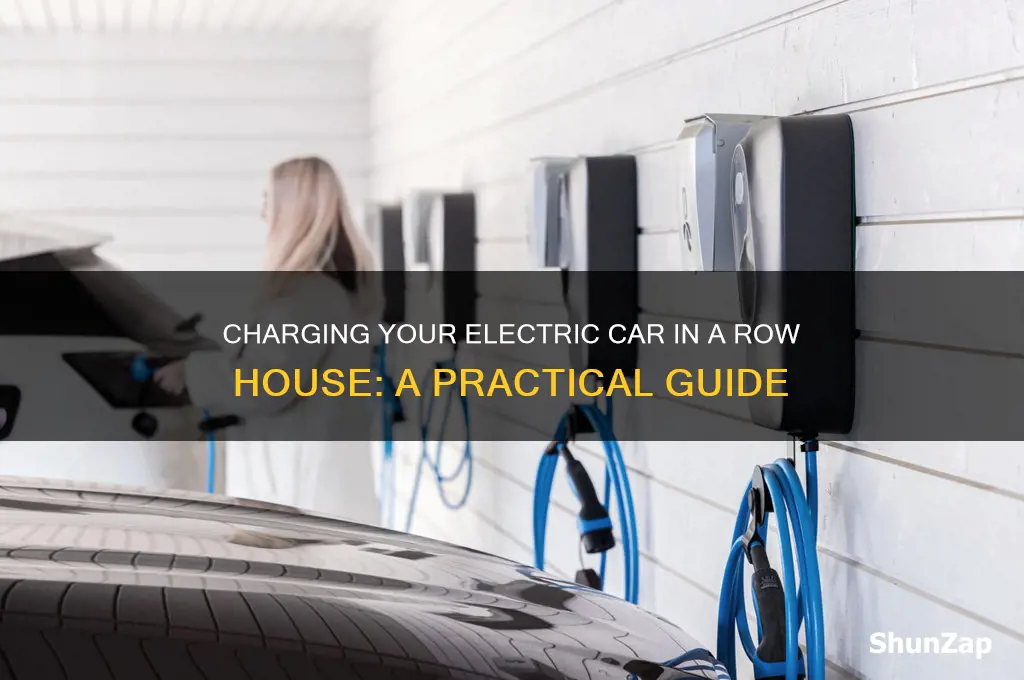 how to charge an electric car in a row house