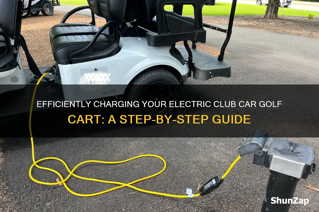 how to charge an electric club car golf cart