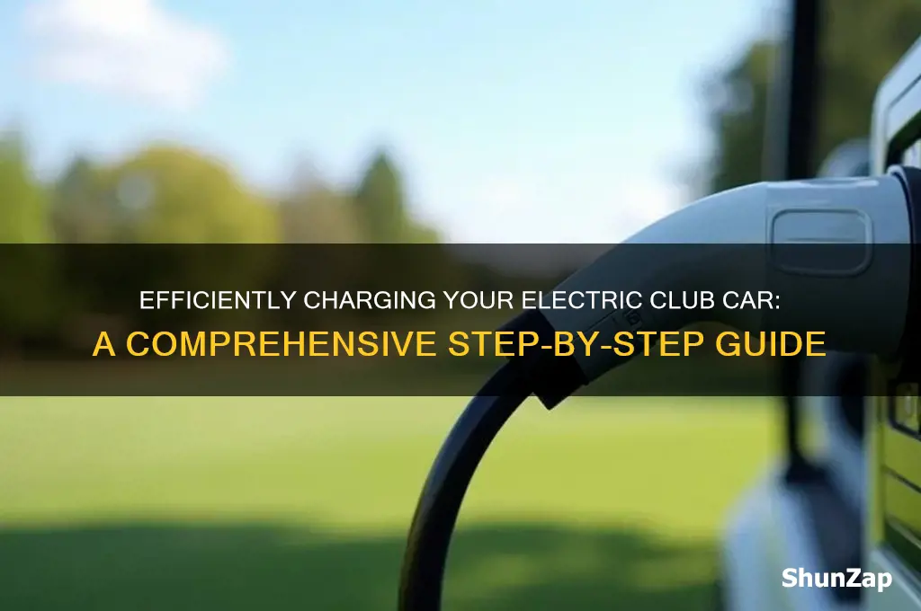 how to charge an electric club car