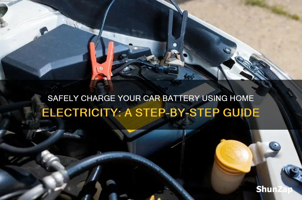 how to charge car battery with home electricity