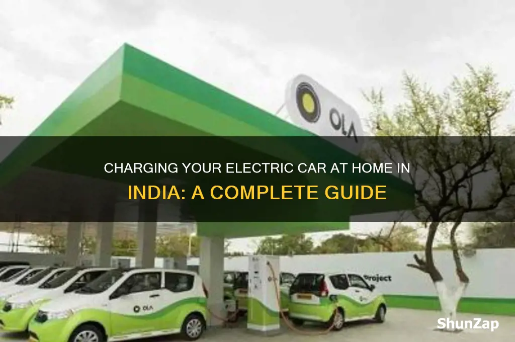 how to charge electric car at home in india
