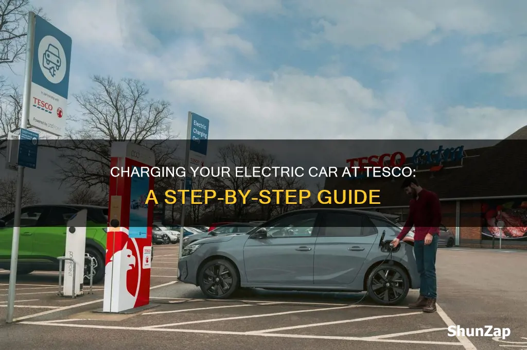 how to charge electric car at tesco