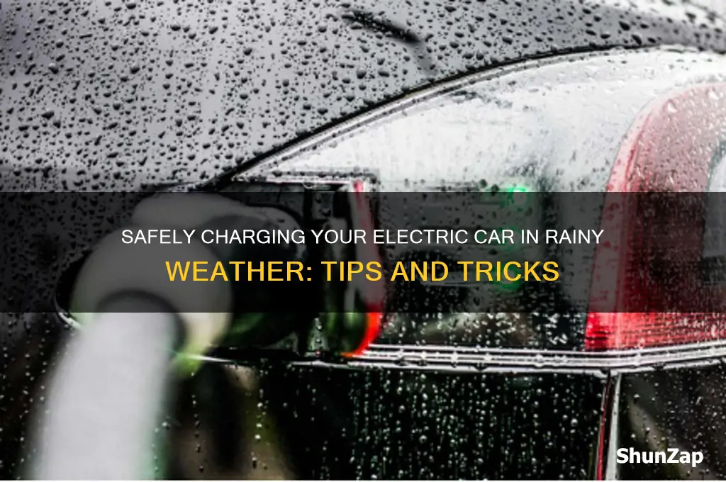 how to charge electric car in the rain