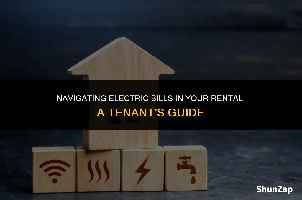 how to charge electricity use in rental place