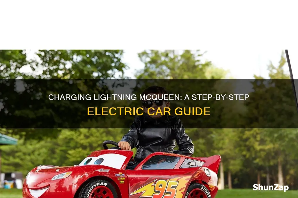 how to charge lightning mcqueen electric car