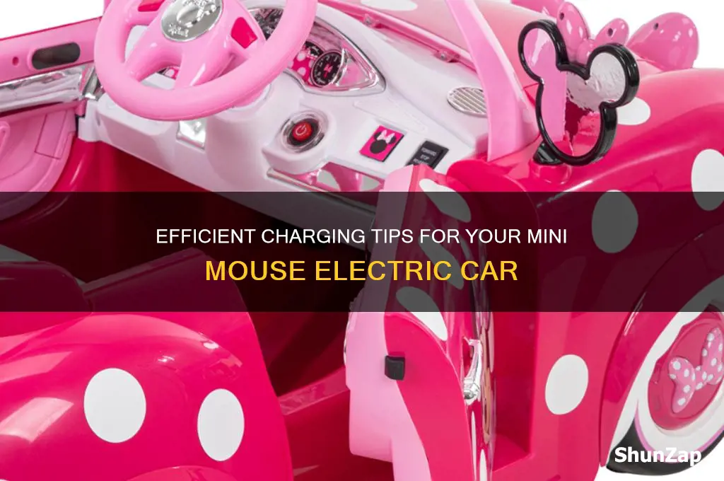 how to charge mini mouse electric car